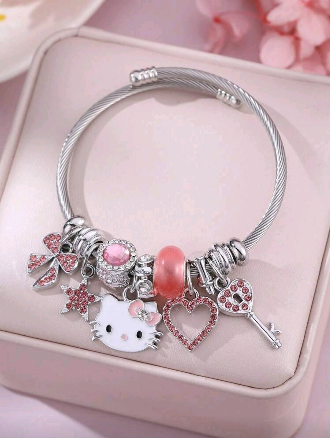 PULSERA CHARMS HELLO KITTY COQUETE P38
